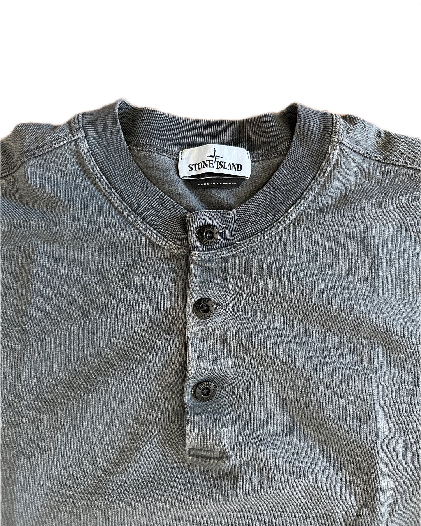 Stone Island 2017 T.CO+OLD Henley Collar Sweatshirt - 3XL