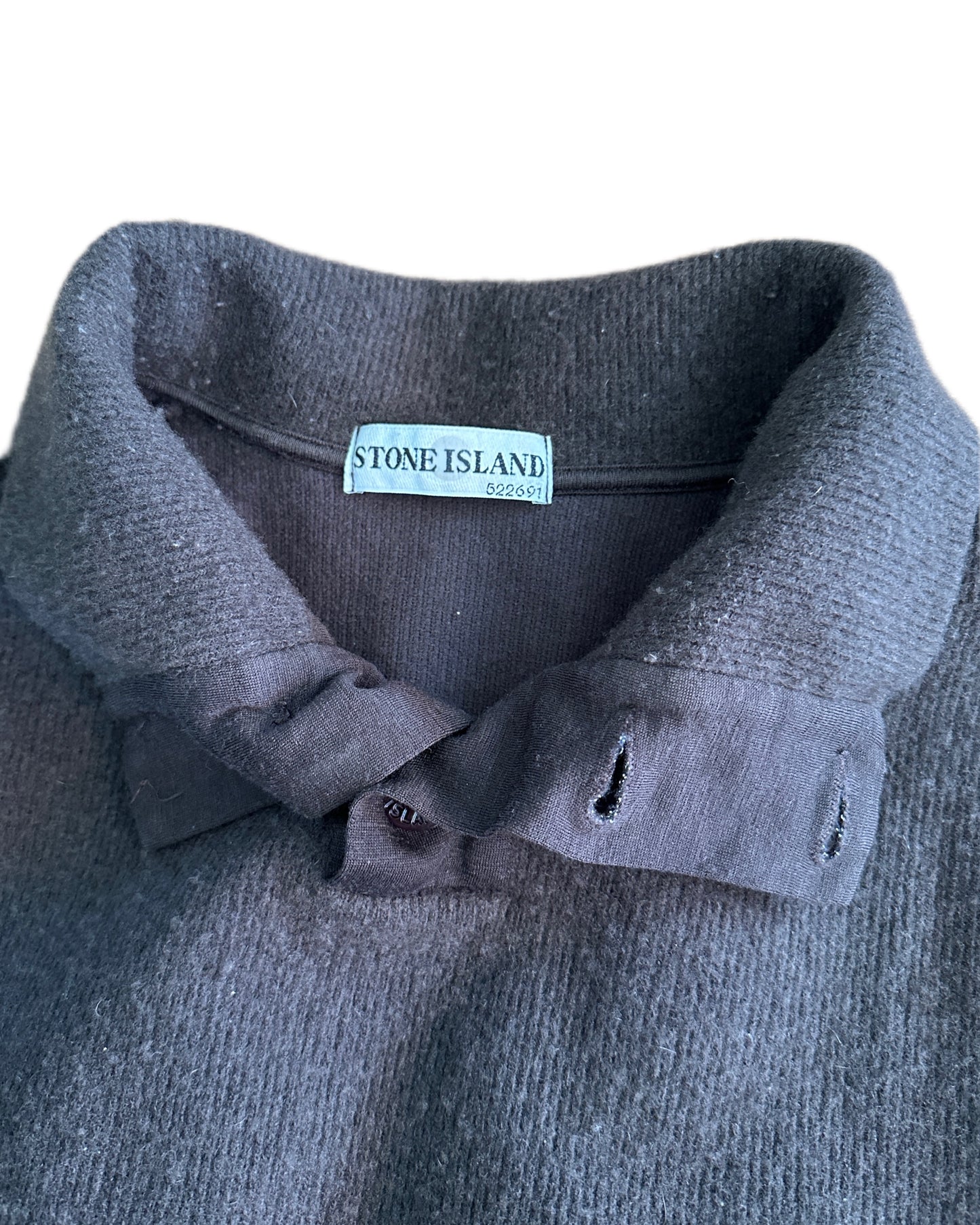 Stone Island 2002 Wool Mix Troyer Sweater - XL