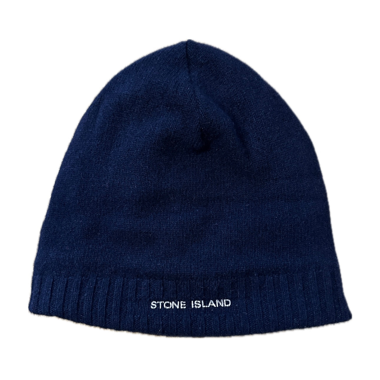 Stone Island Reversible Knit Hat Navy - One Size