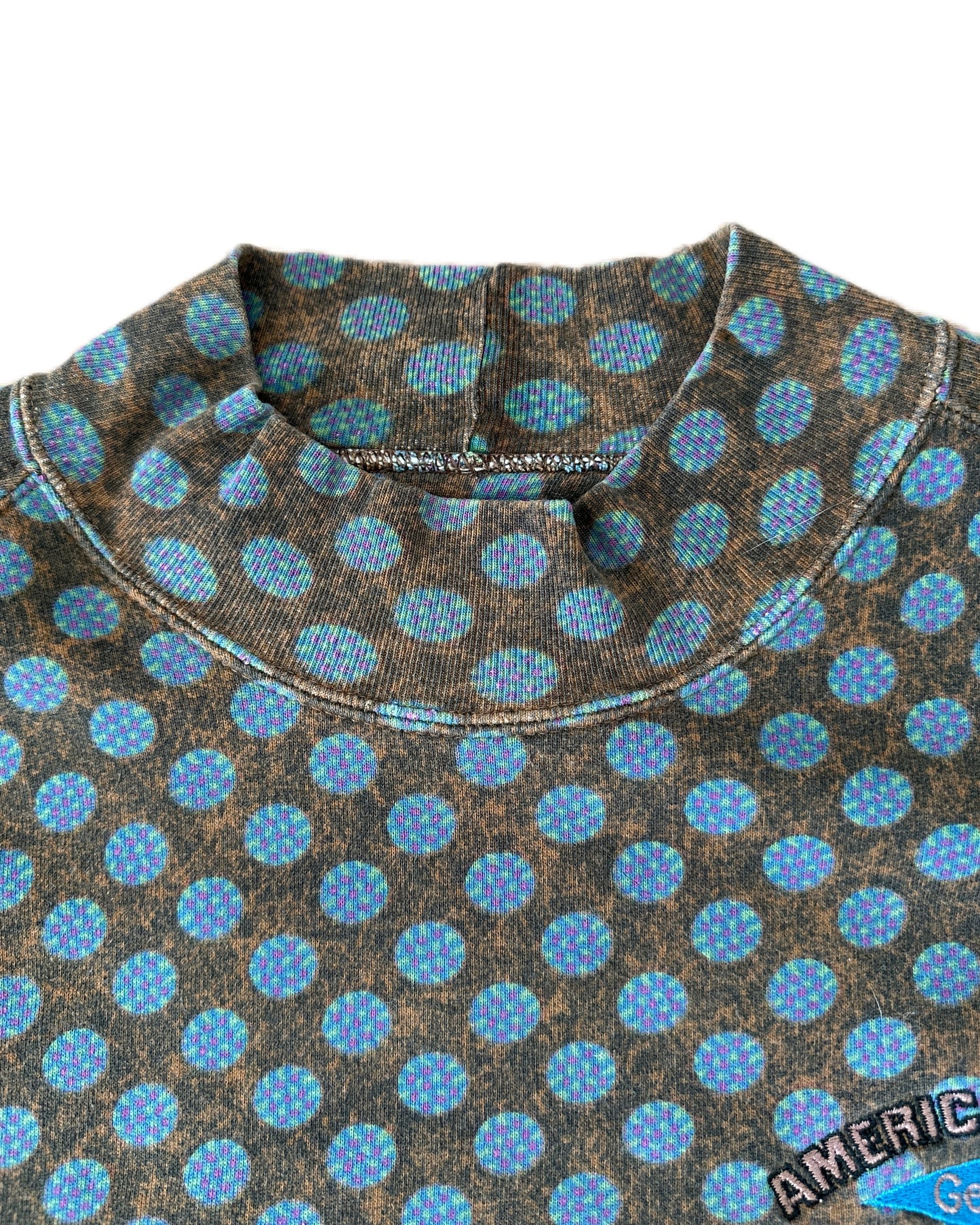 American System 1986 Vintage All Alaska Turtleneck Sweatshirt - XL - Made in Italy