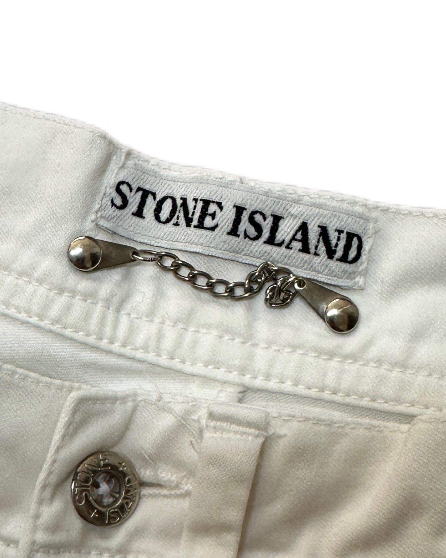 Stone Island 1987 Vintage Rubber Badge Trousers - 48 - Made in Italy
