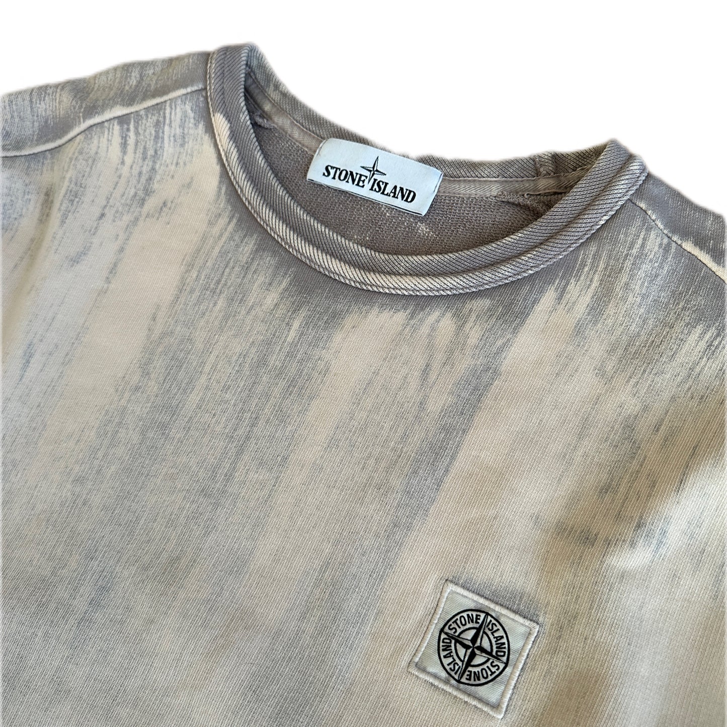 Stone Island 2018 Hand Brushed Colour Treatment Sweatshirt - L