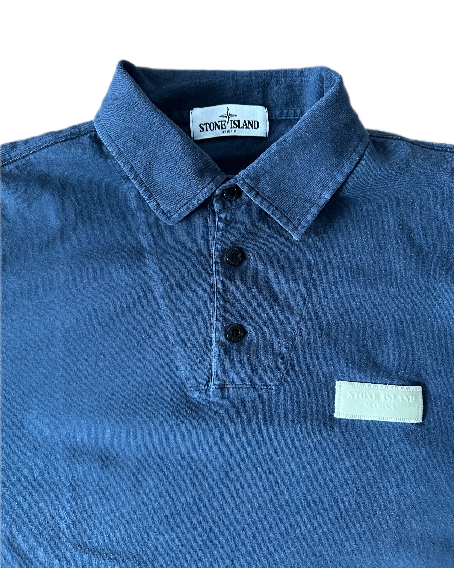 Stone Island Marina 2013 Glow in the dark Panel Polo Shirt - L - Made in Italy