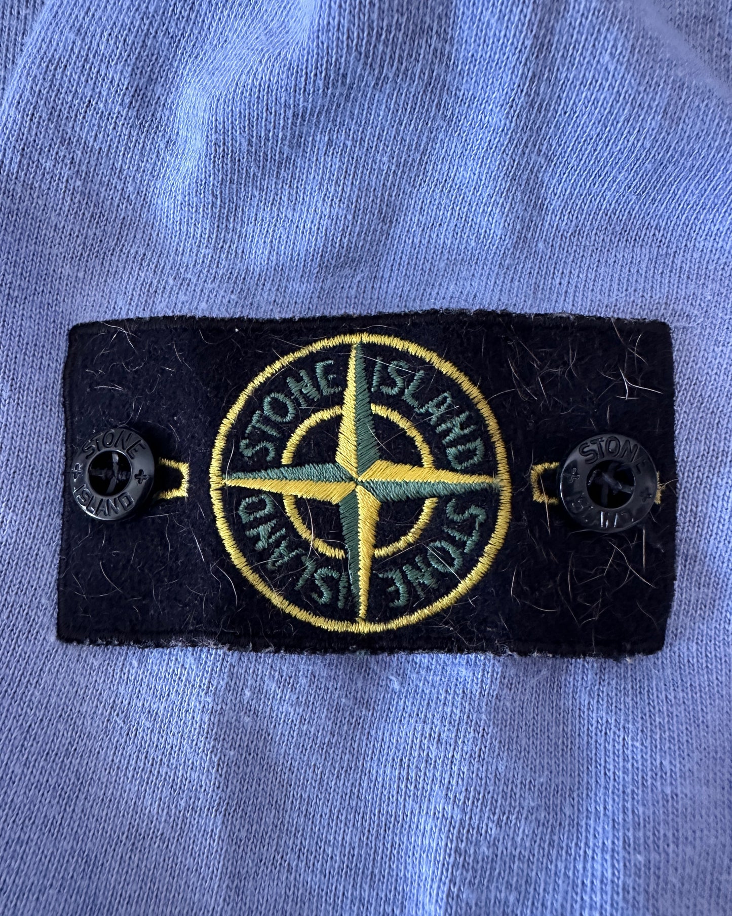 Stone Island 2019 Pastel Blue Cotton Crewneck Sweatshirt - L