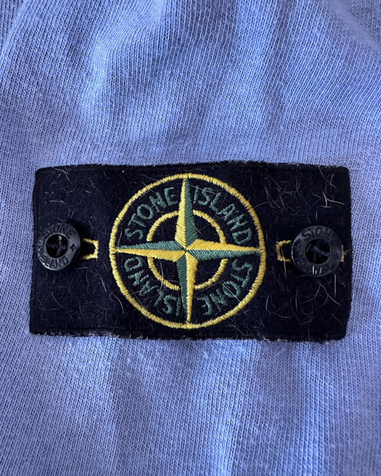 Stone Island 2019 Pastel Blue Cotton Crewneck Sweatshirt - L
