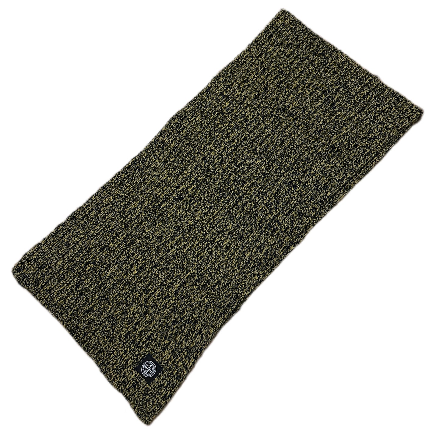 Stone Island 2018 Large Virgin Wool Two Tone Knit Scarf - Made in Italy