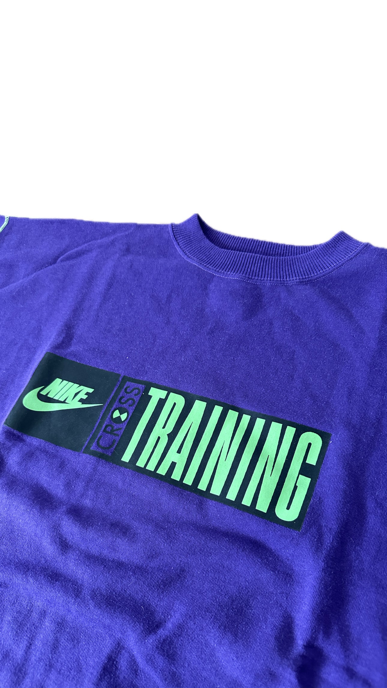 Nike Cross Training 1992 Vintage Rag Top Sweatshirt - XL - Made in Portugal