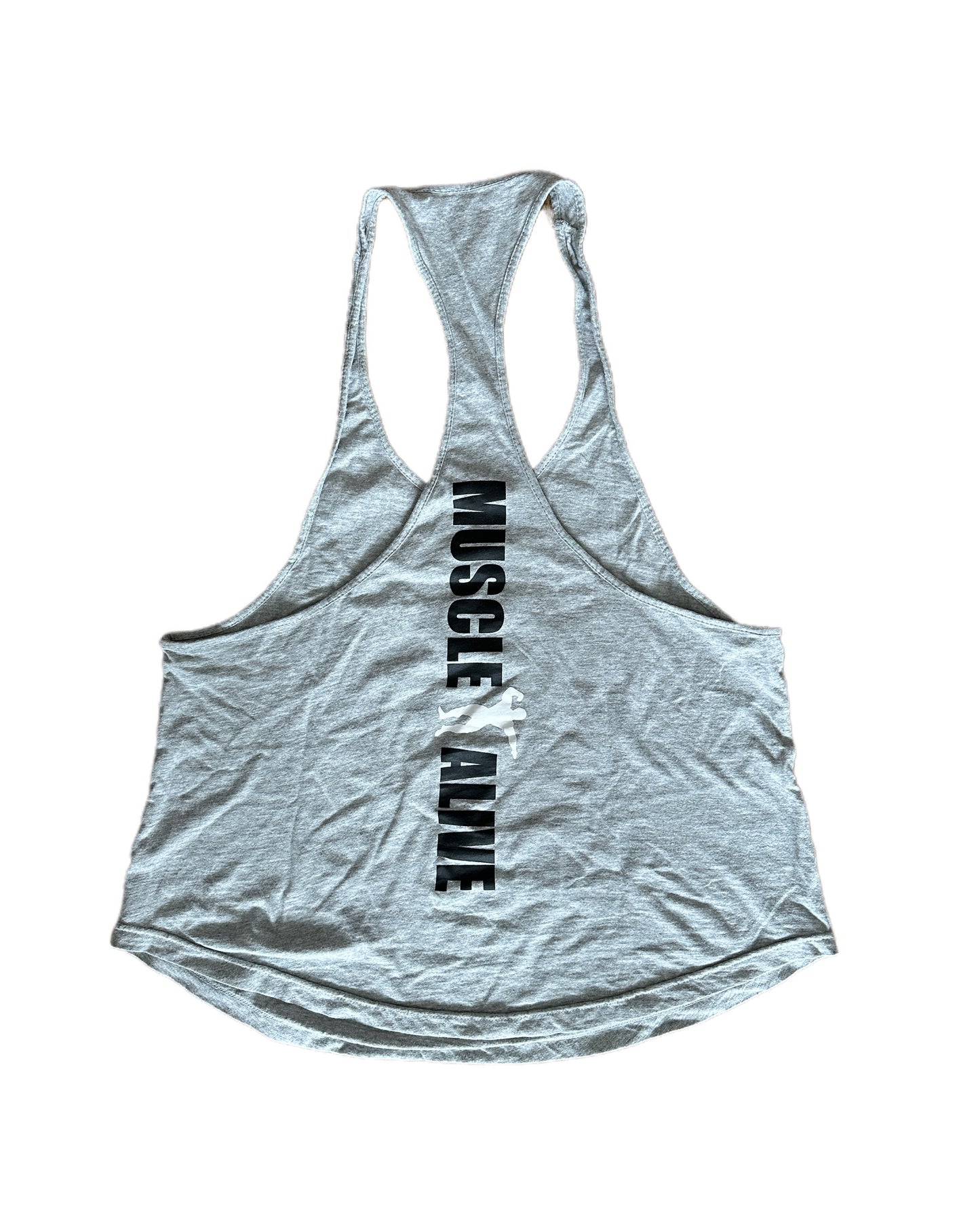 Muscle Alive - Vintage Bodybuilding Stringer Tank Top - L