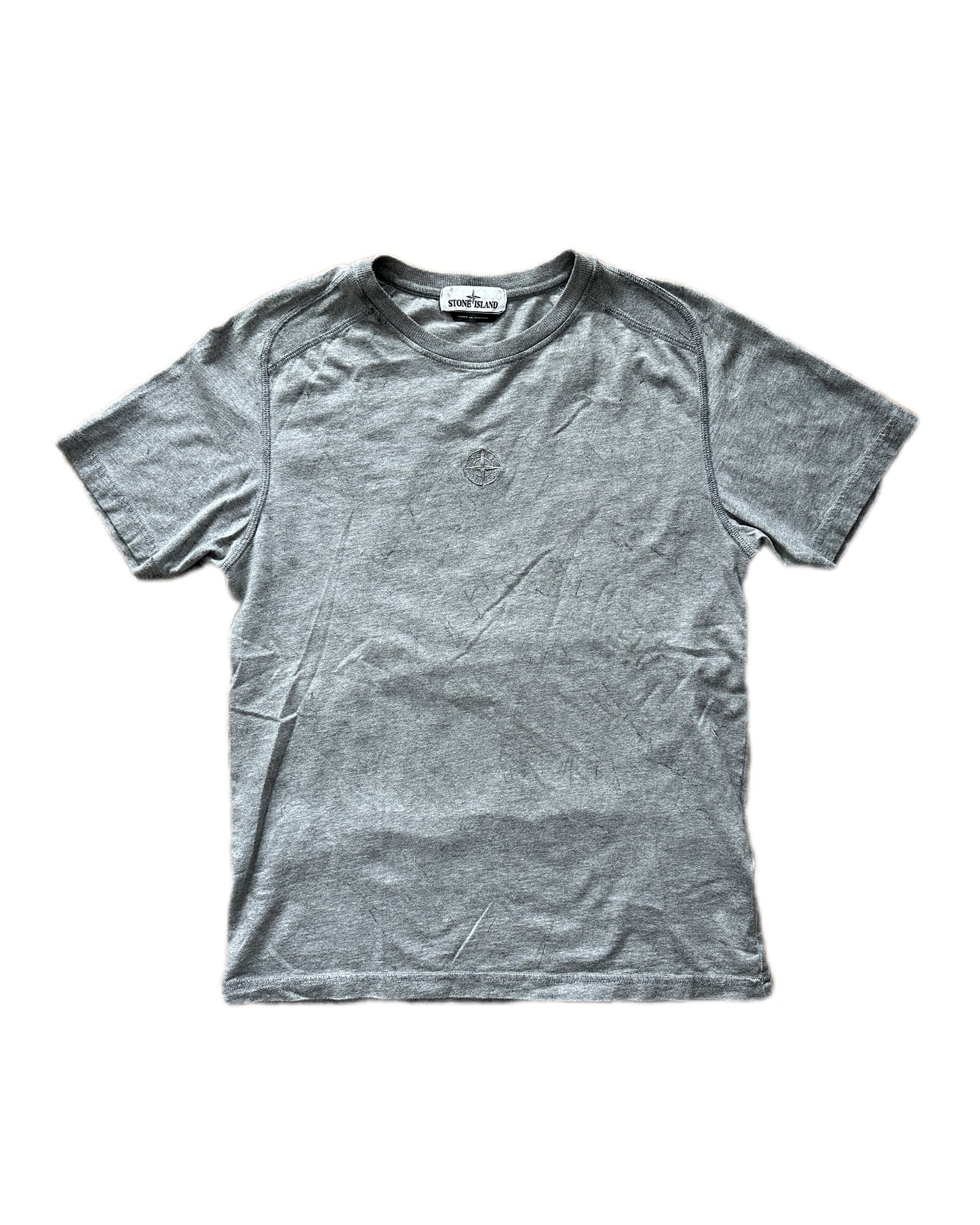Stone Island 2020 Dust Color Treatment Cotton Grey T-Shirt - M
