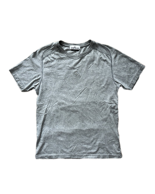 Stone Island 2020 Dust Color Treatment Cotton Grey T-Shirt - M