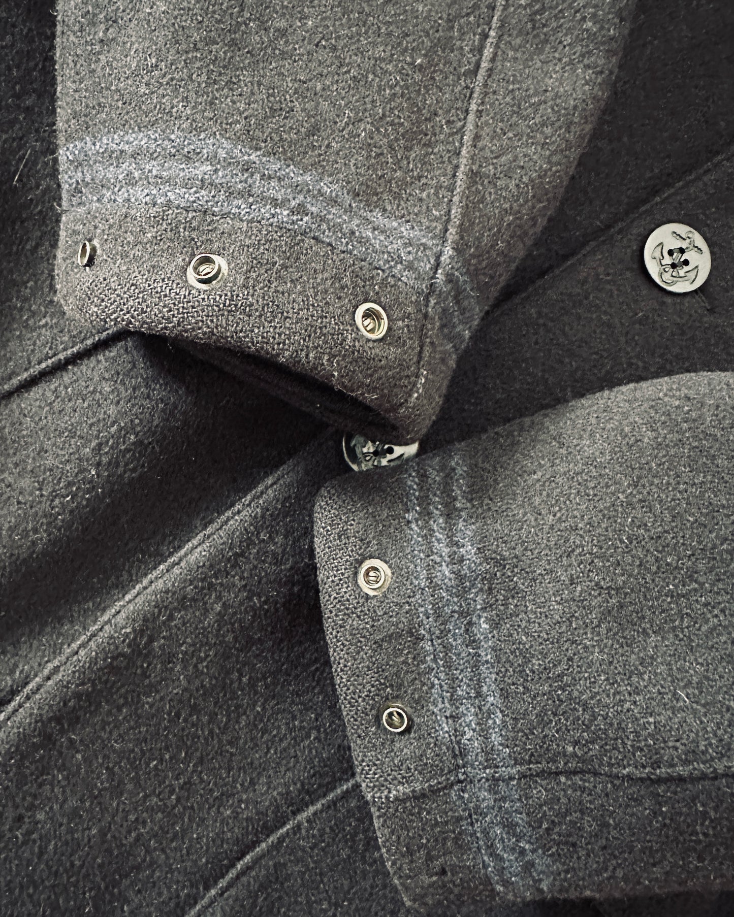 Stone Island 1995 Vintage Black Wool Blazer Jacket  - XL - Made in Italy