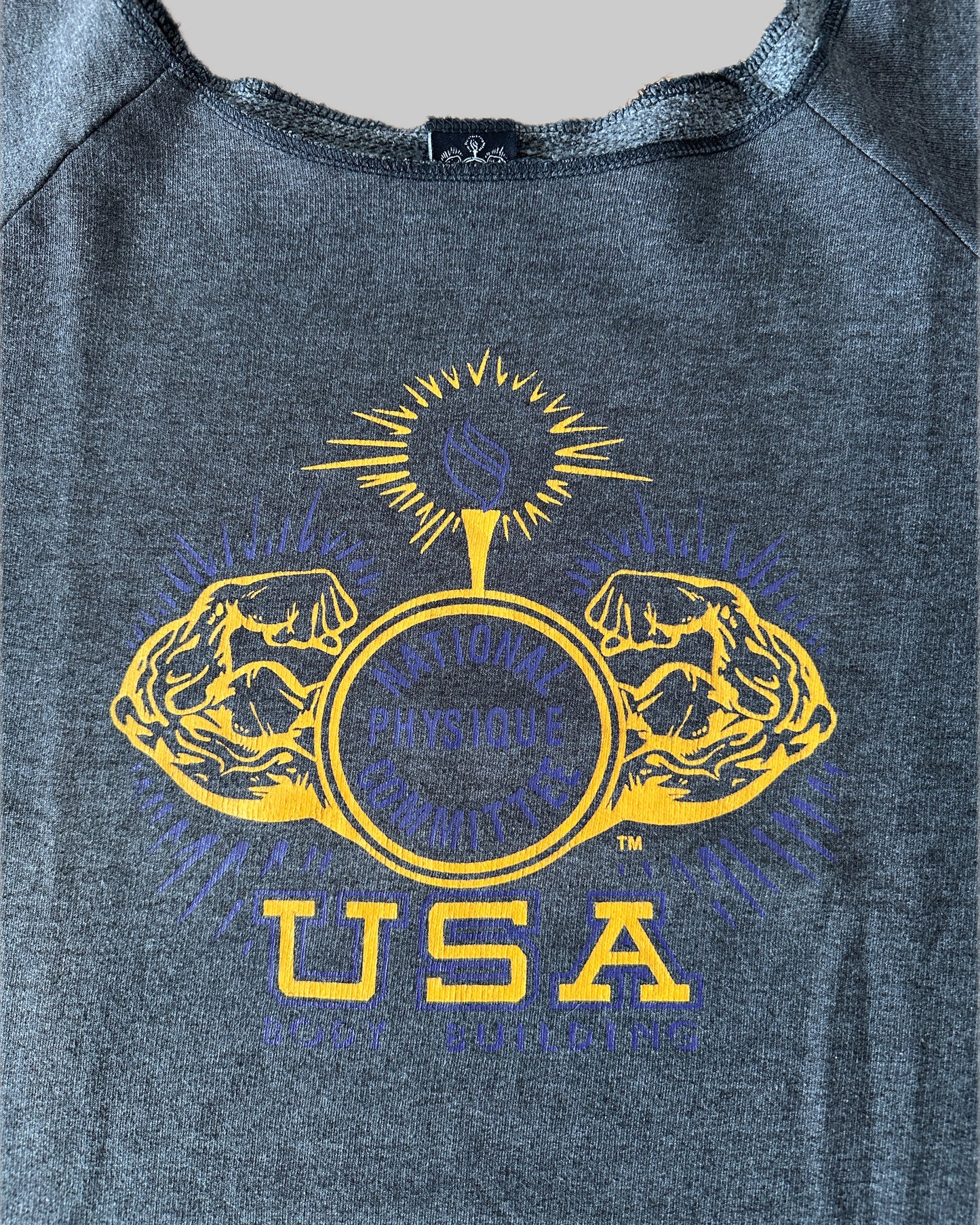 National Physique Commitee USA 80s Logo Retro Rag Top - XXL