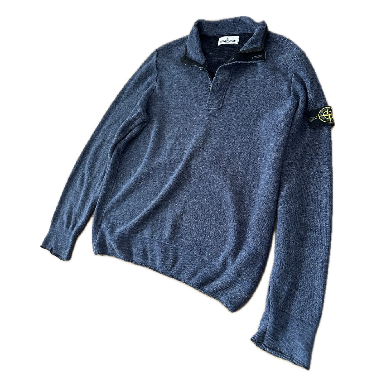 Stone Island 2013 Navy Blue Troyer Sweater - XL - Made in Italy