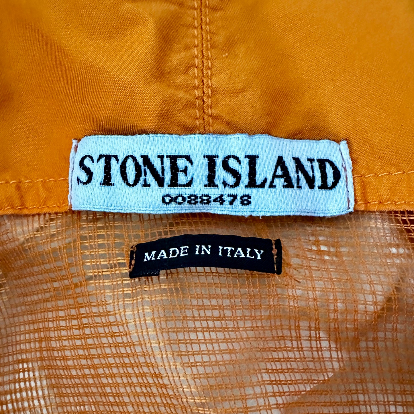 Stone Island 2003 Vintage Paul Harvey Archivio Polyester Mesh Down Jacket - L - Made in Italy