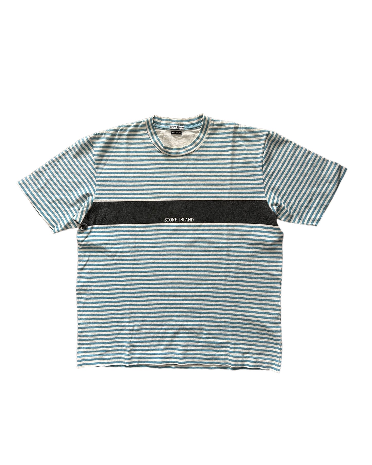 Stone Island 2004 Vintage Striped T-Shirt - L - Made in Italy