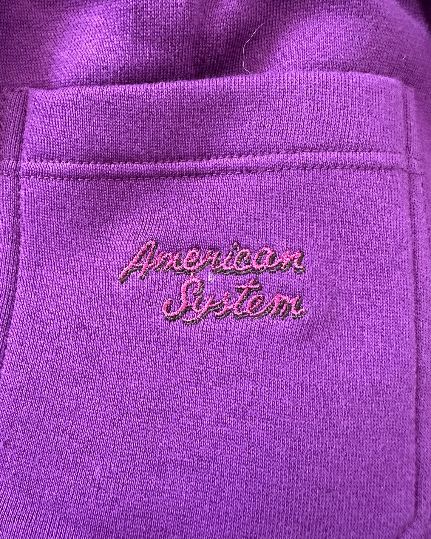 American System 1986 Vintage Tracksuit Purple - XL - Made in Italy