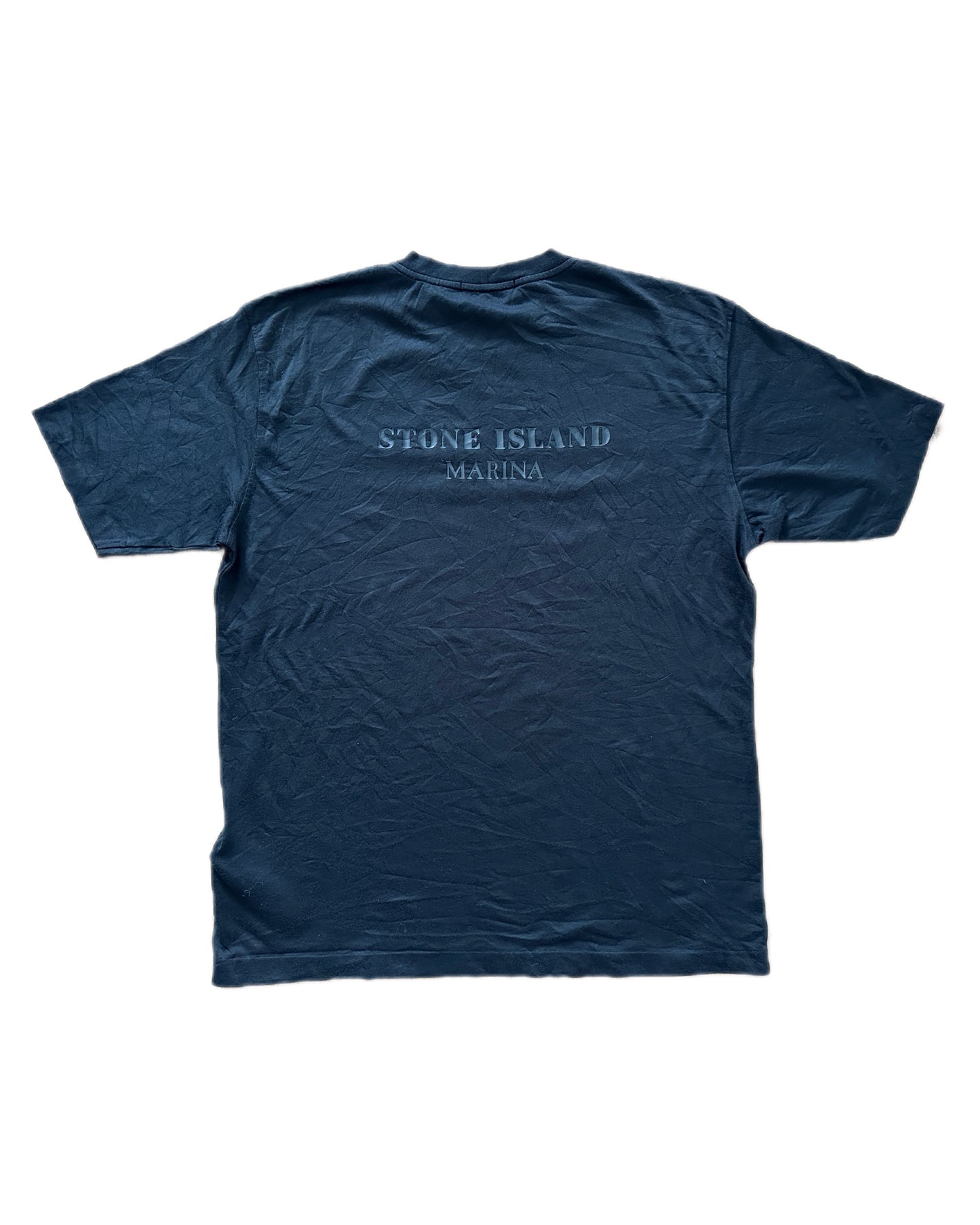 Stone Island Marina 2022 Seaqual Cotton Jersey Black T-Shirt 2022 - XL