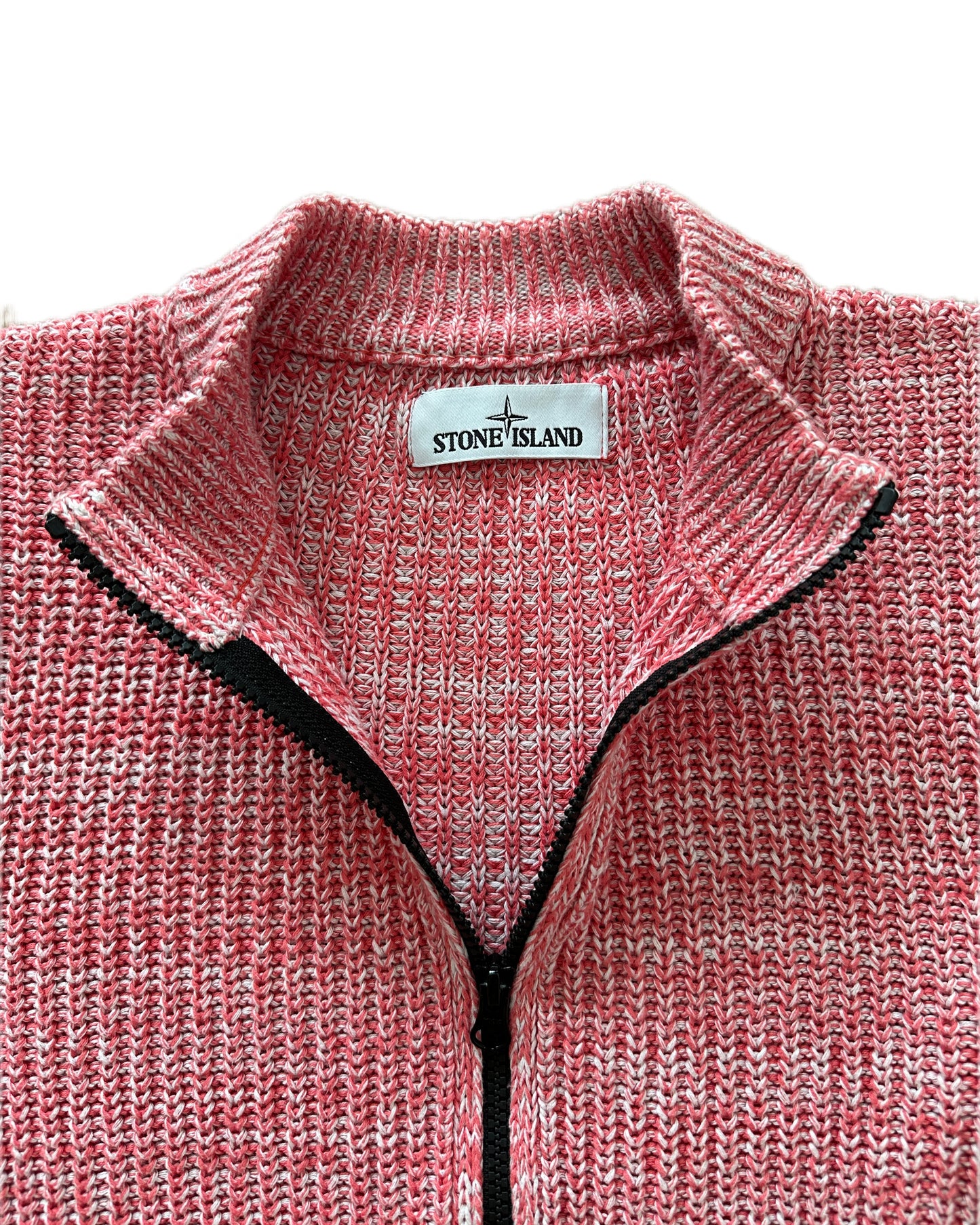 Stone Island 2017 Coral Cotton Knit Zip Jacket - L - Made in Italy