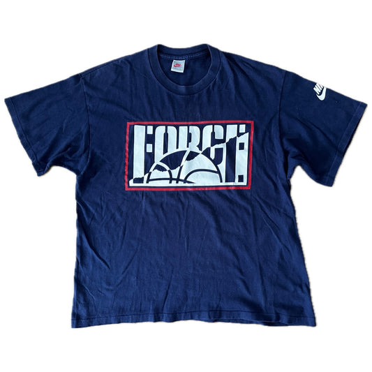 Nike Force 80s Navy T-Shirt - L - Made in USA