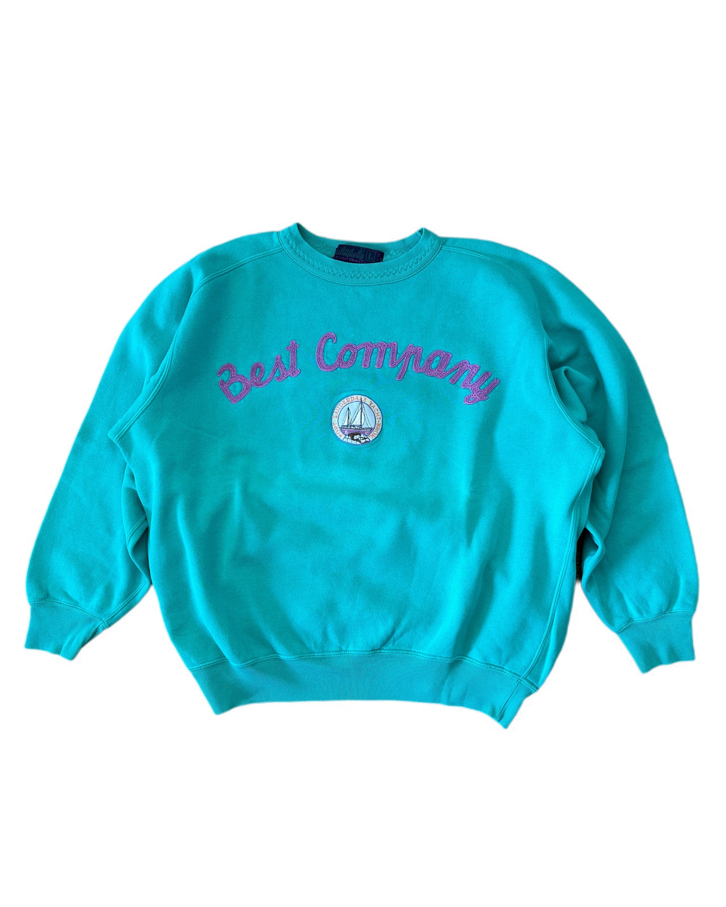 Best Company 1987 Vintage Fort Lauderdale Yacht Sweatshirt - XL - Made in Italy