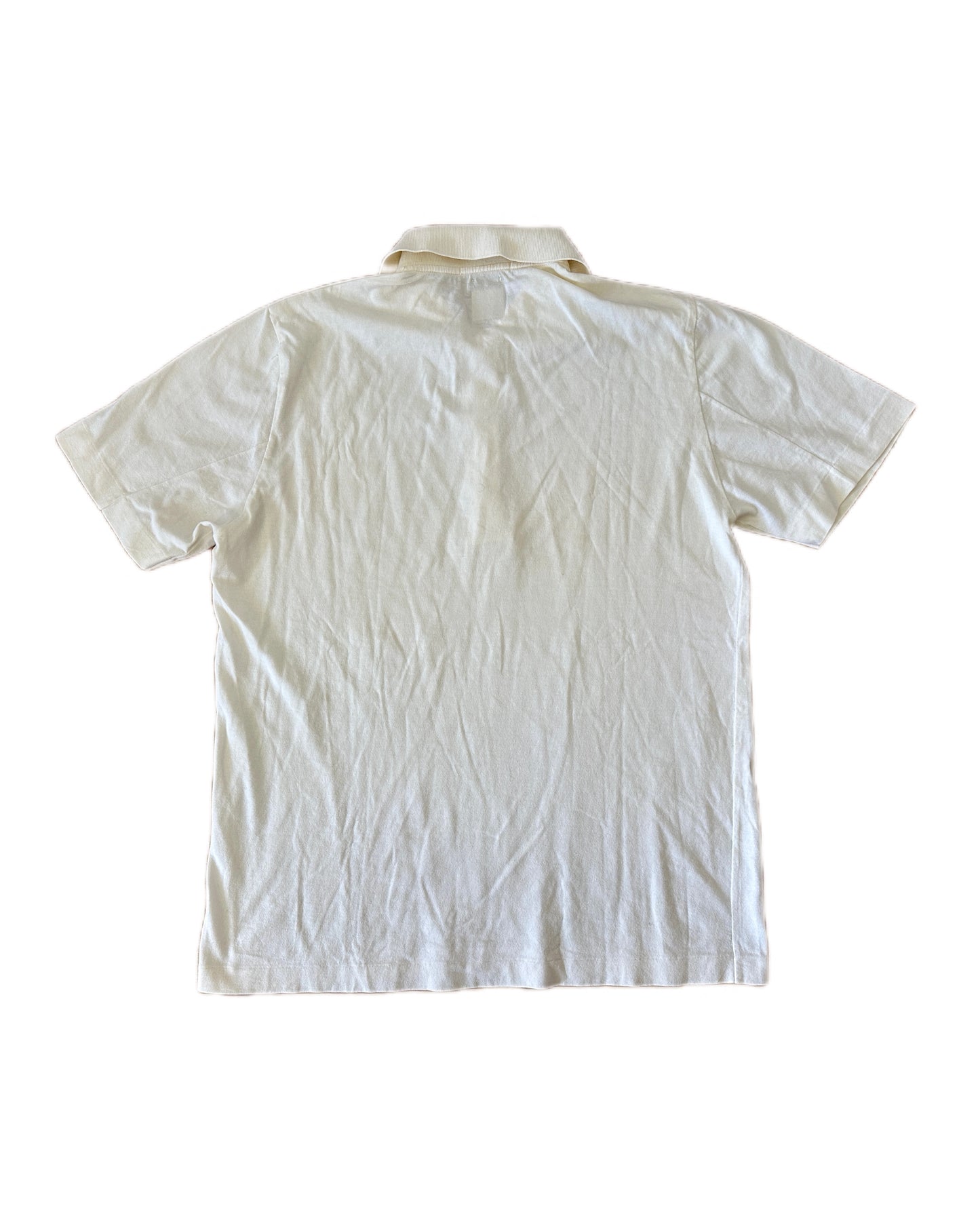 Stone Island Marina 90s Vintage White Polo Shirt - L - Made in Italy