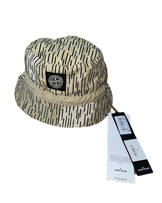 Stone Island 2021 Rain Camo Packable Bucket Hat - L - Made in Italy