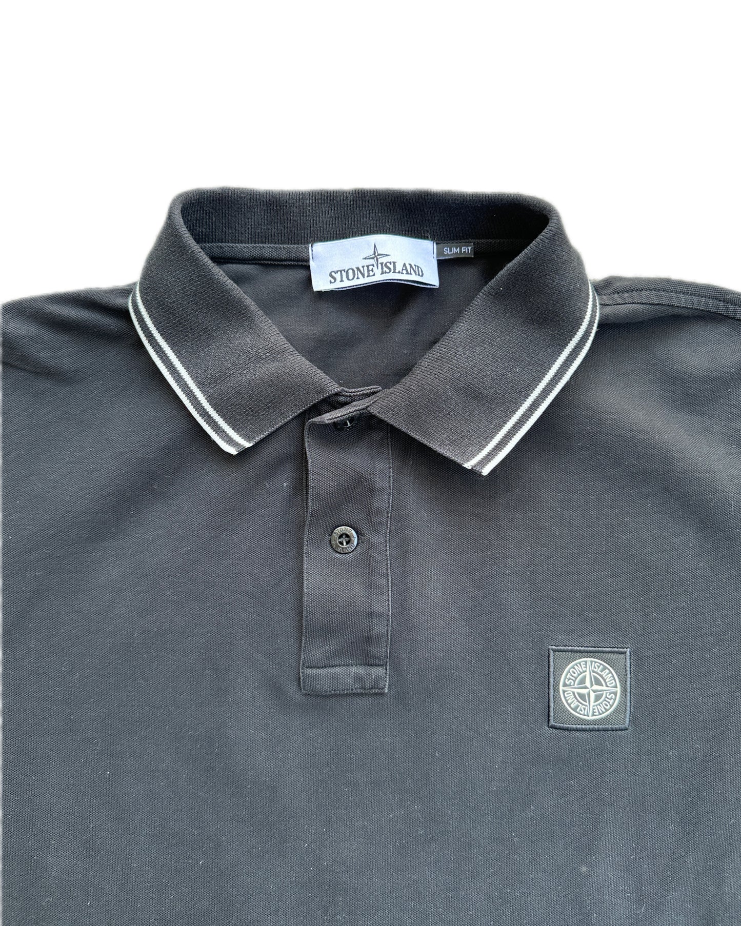Stone Island Slim Fit Polo Shirt Black - XXL