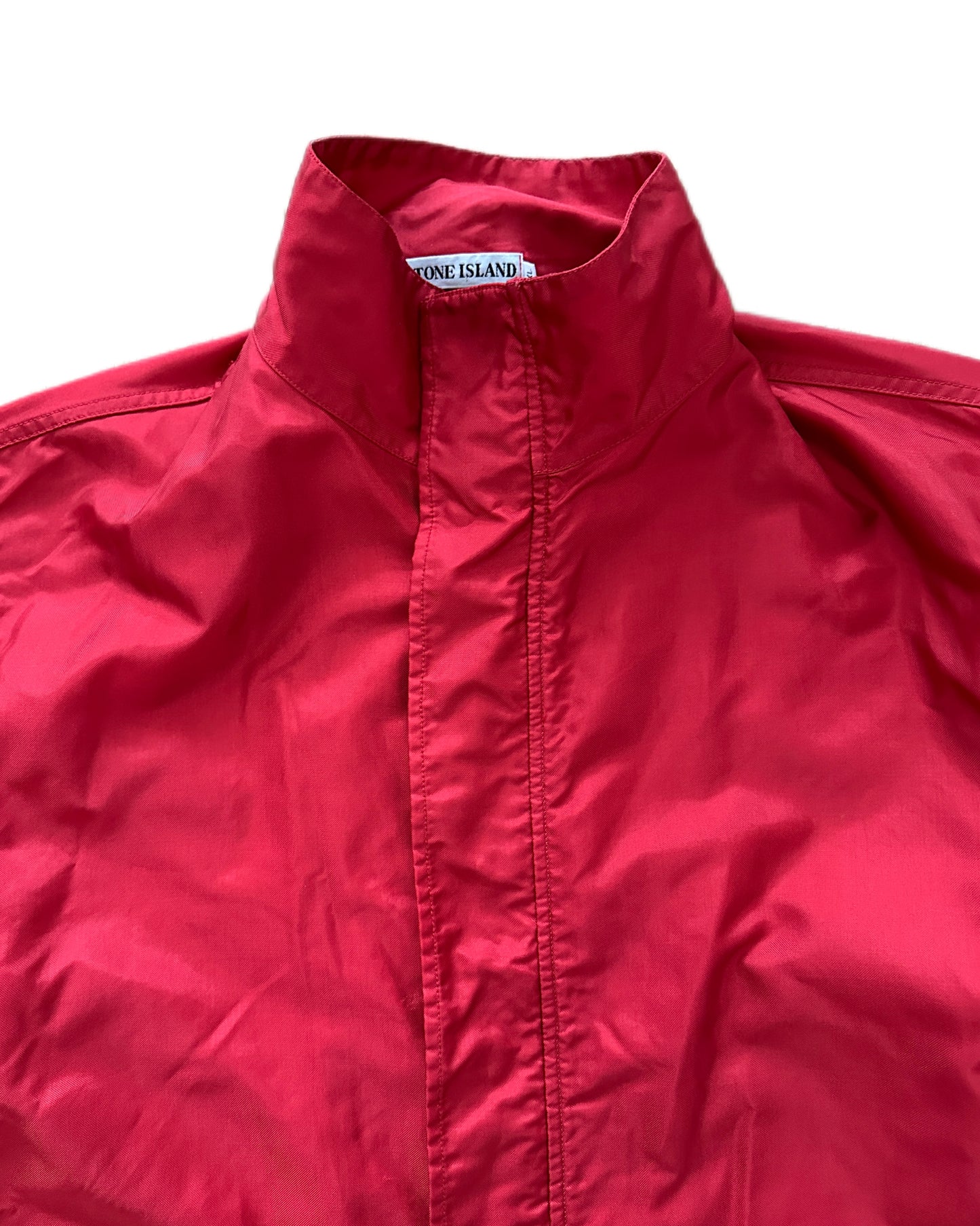 Stone Island 1993 Vintage Formula Steel Red Flight Jacket - XL - Made in Italy