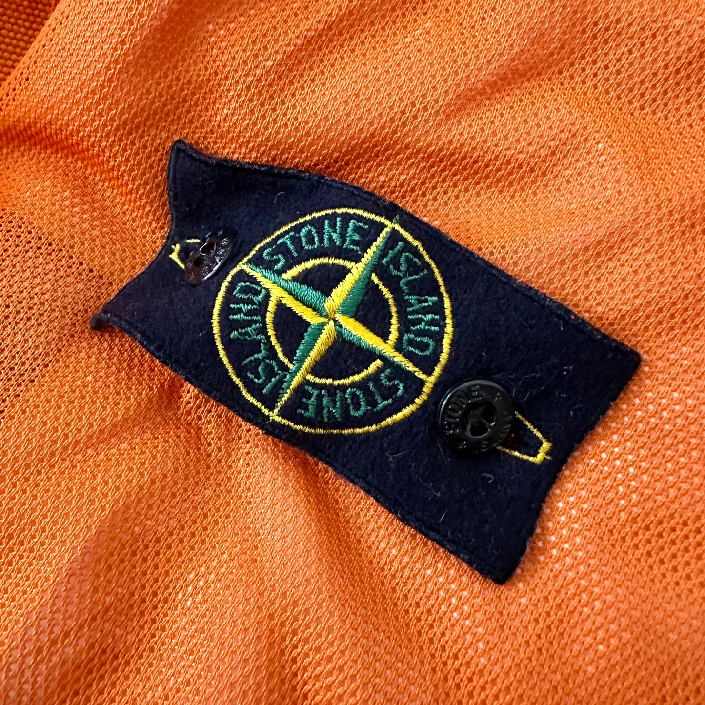 Stone Island 2003 Vintage Paul Harvey Archivio Polyester Mesh Down Jacket - L - Made in Italy