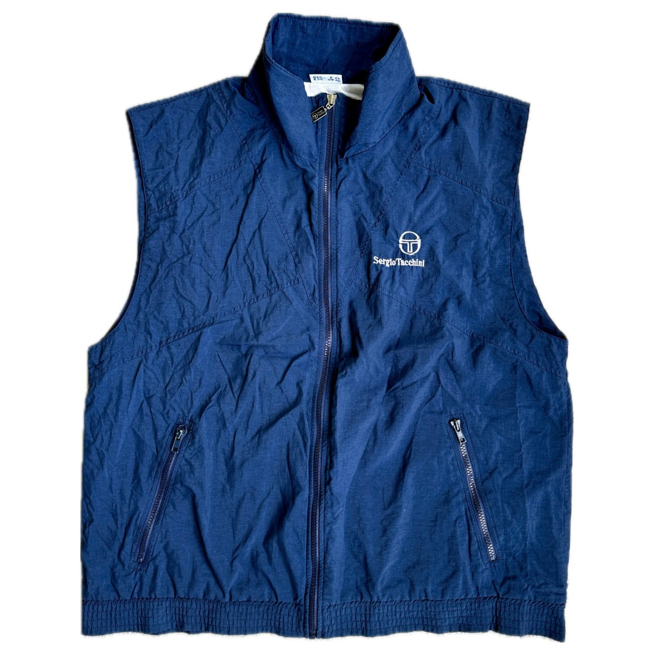 Sergio Tacchini Vintage 90s Navy Tennis Gilet - 50 / L