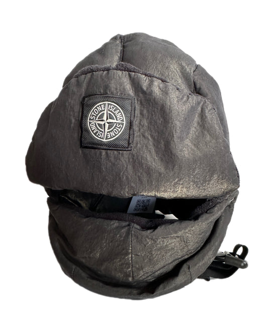 Stone Island 2018 Cotton Metal Reflective Trapper Hat - L