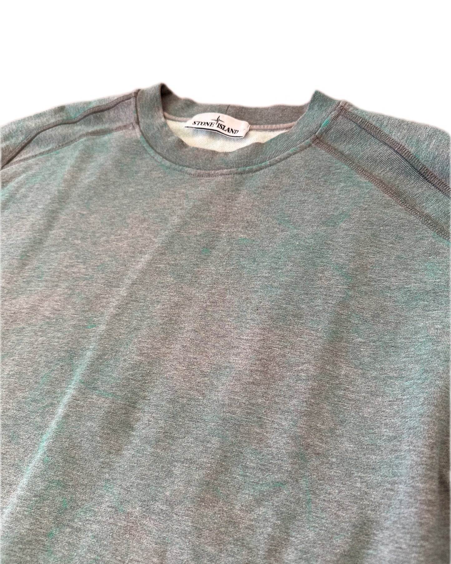 Stone Island 2020 Dust Colour Treatment Teal Sweatshirt - XXL