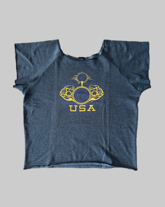 National Physique Commitee USA 80s Logo Retro Rag Top - XXL