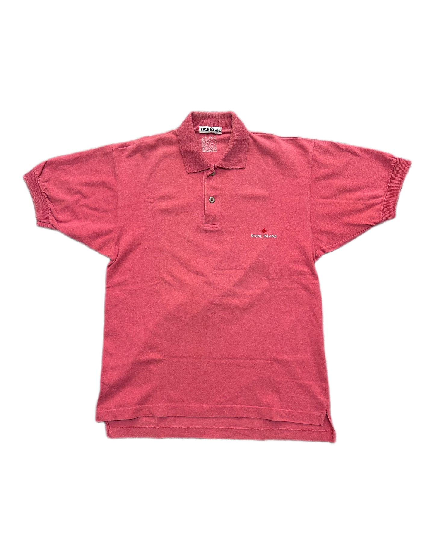 Stone Island 1988 Vintage Pink Polo Shirt - S fits M  - Made in Italy
