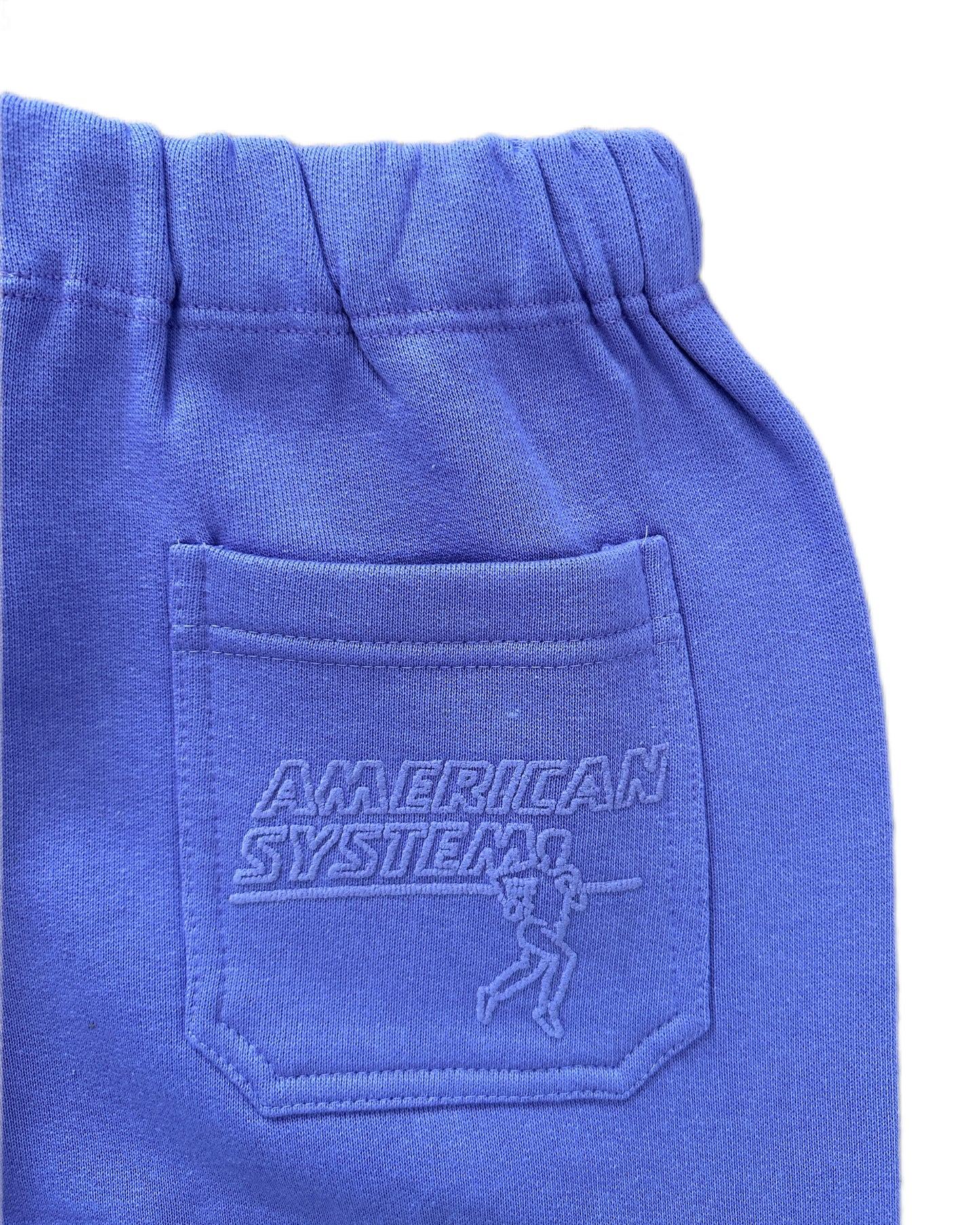 American System 1985 Vintage Cotton Track Pants Lavender - L - Made in Italy