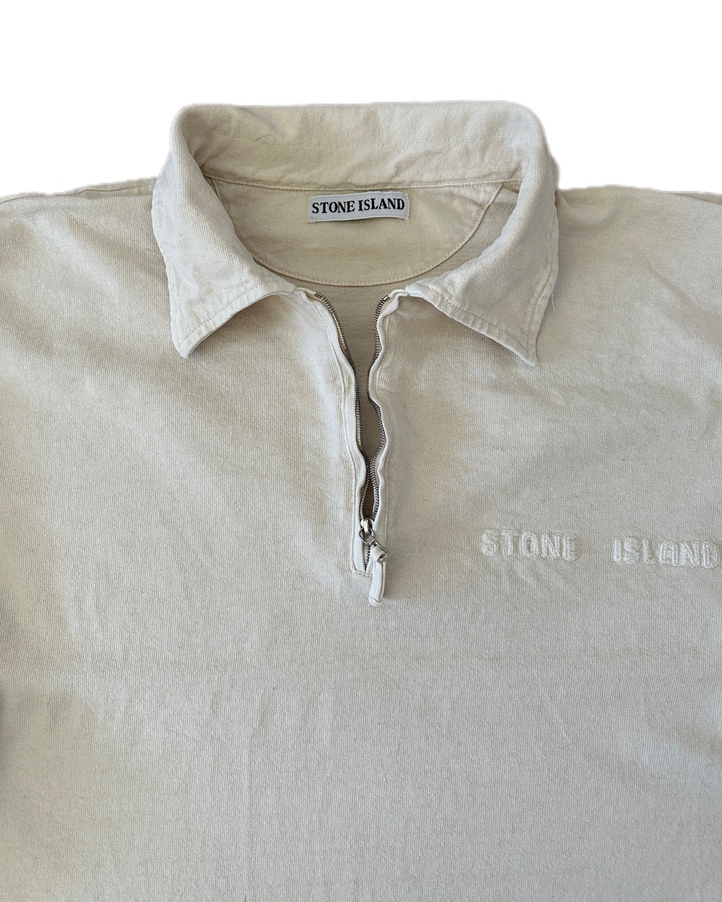 Stone Island 1994 Vintage Quarter Zip Sweatshirt - XXL - Made in Italy