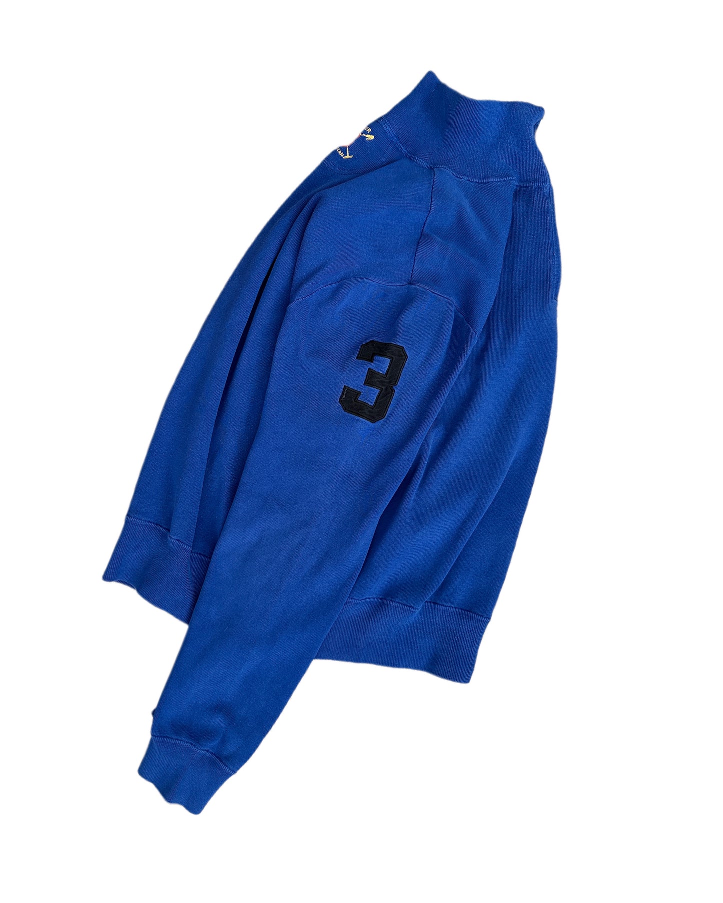 Polo Ralph Lauren Winter Challenge Cup Royal 3/4 Zip Sweatshirt - M