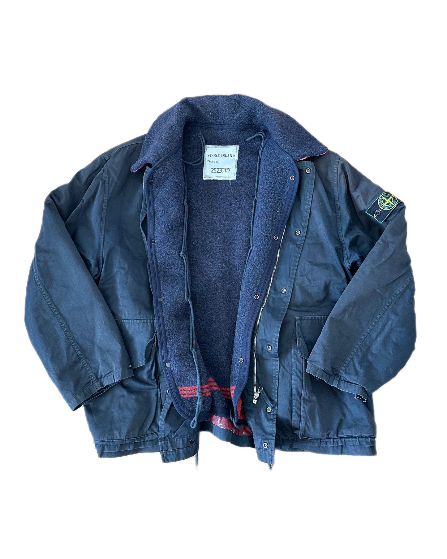 Stone Island 1993 Raso Gommato Dual Layer Jacket - XL - Made in Italy