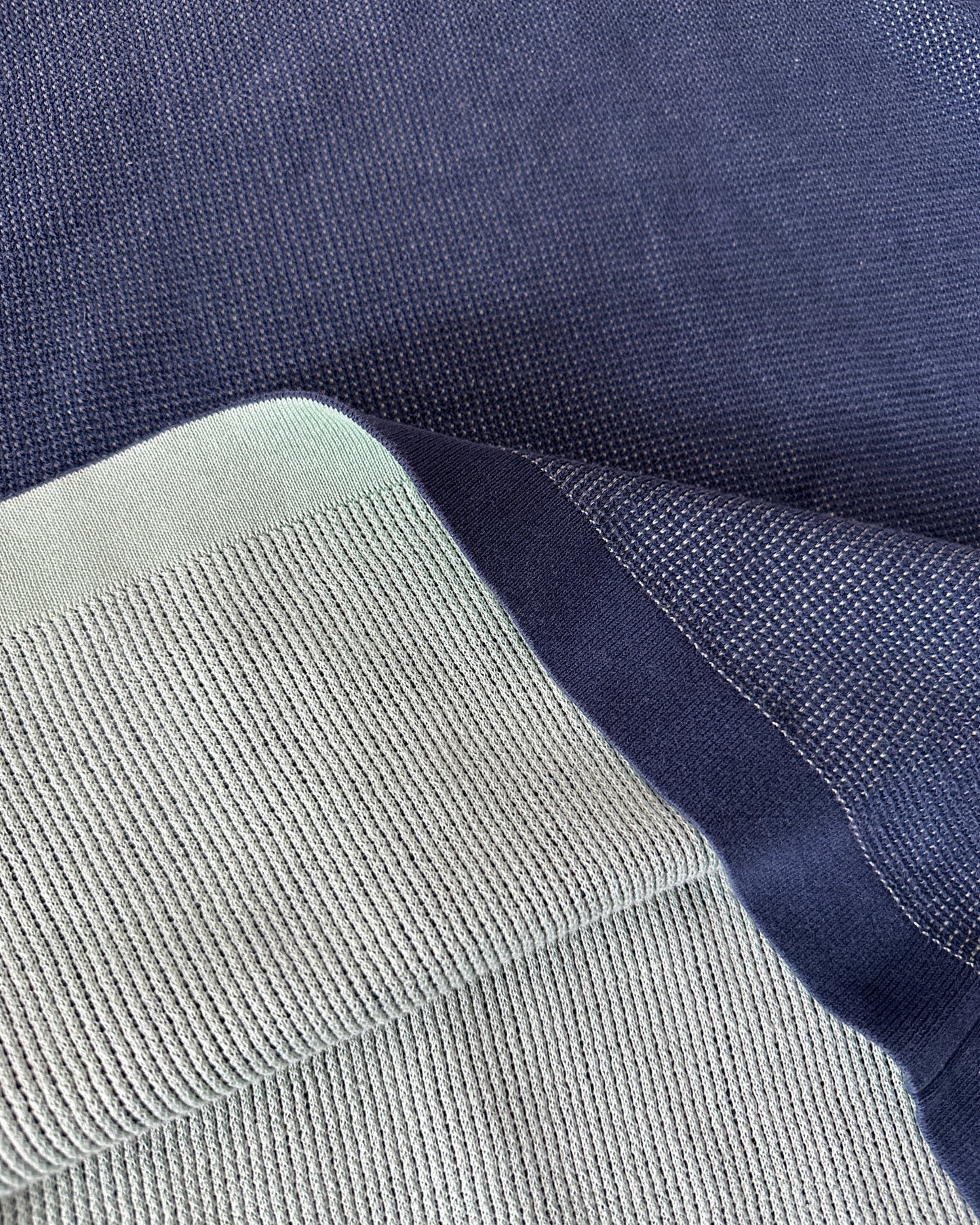 Stone Island  2018 Two Tone Cotton Knit Sweater - XXL (fits L/XL) - Made in Italy