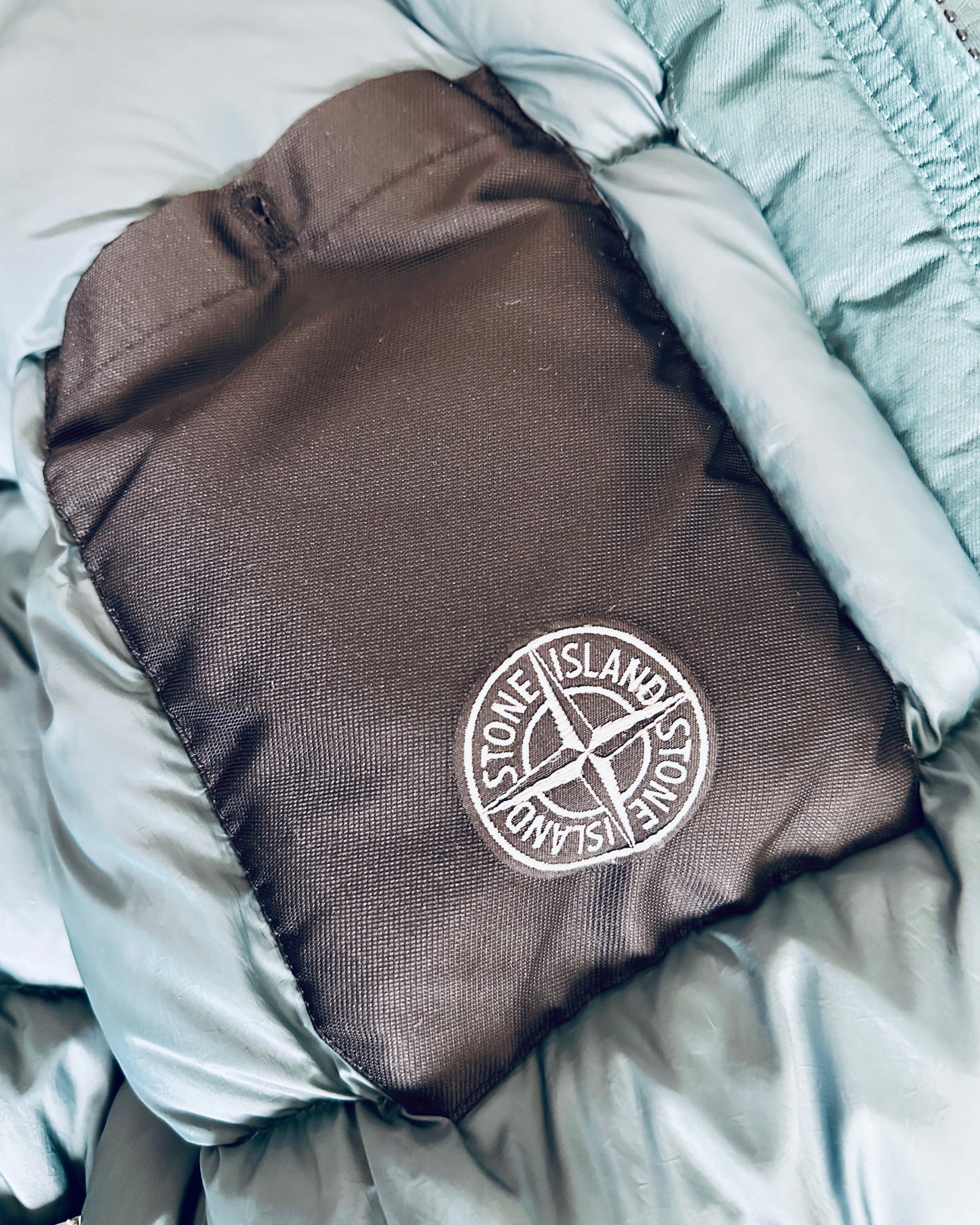 Stone Island 2022 Opaque Nylon Twlll Down-TC Balaclava Puffer Jacket - M