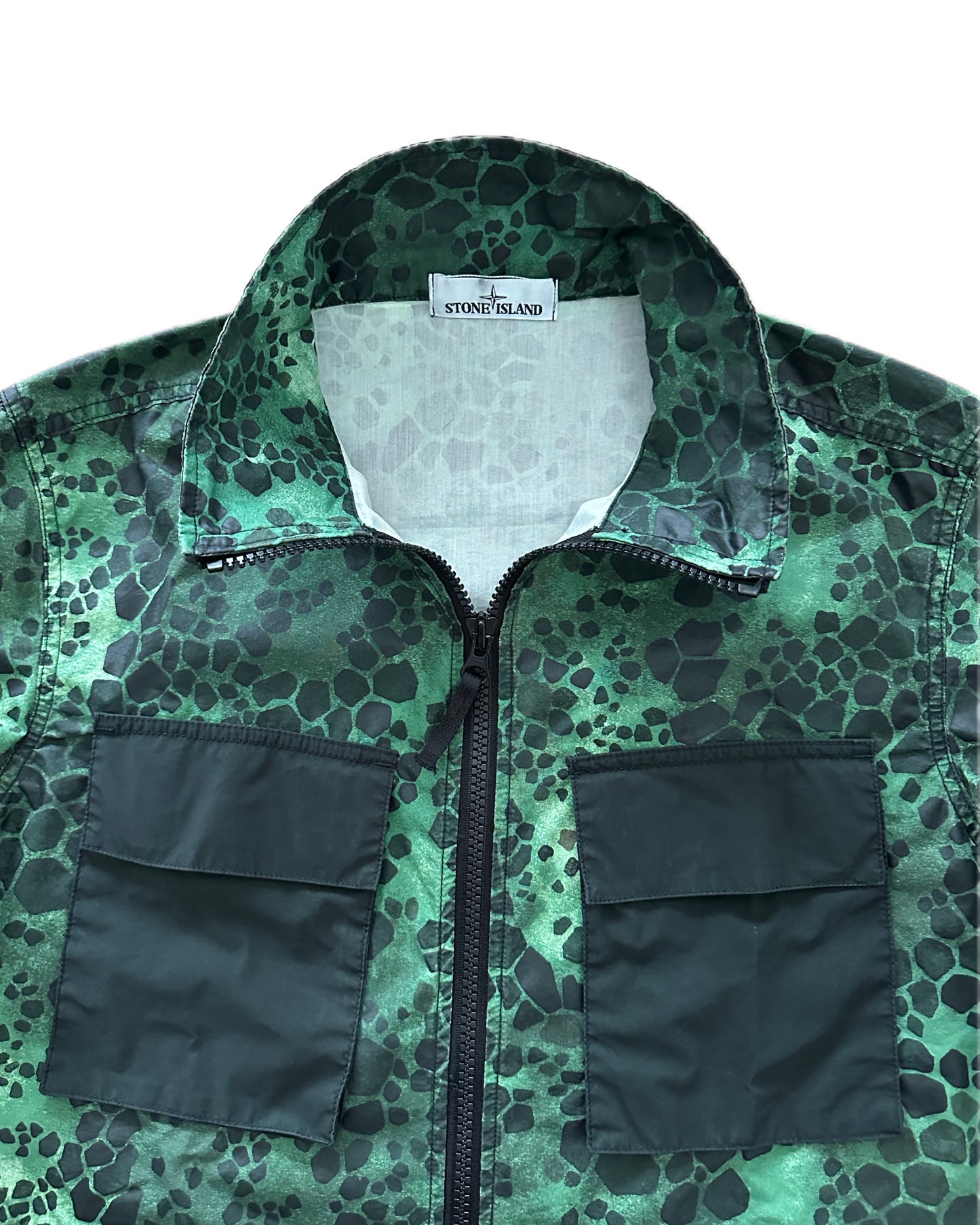 Stone Island 2018 Alligator Camo 50 Fili Jacket - L - Made in Italy