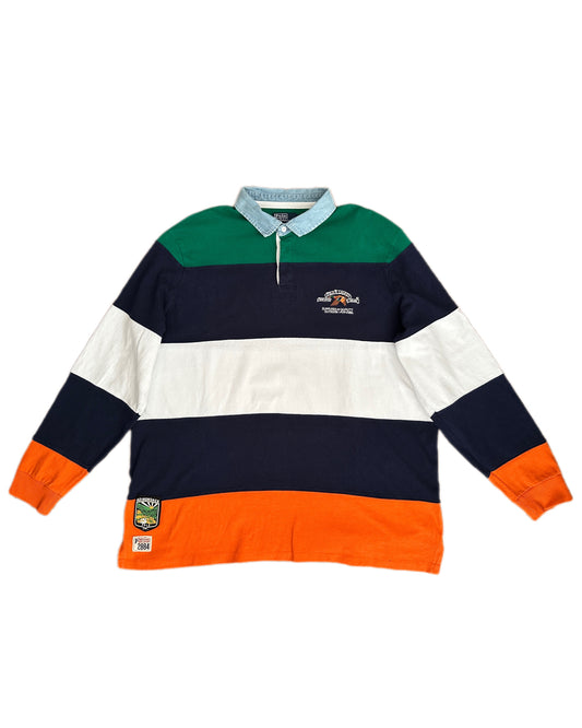 Polo Ralph Lauren 90s Retro Adirondack Sportsman Rugby Sweatshirt - XXL