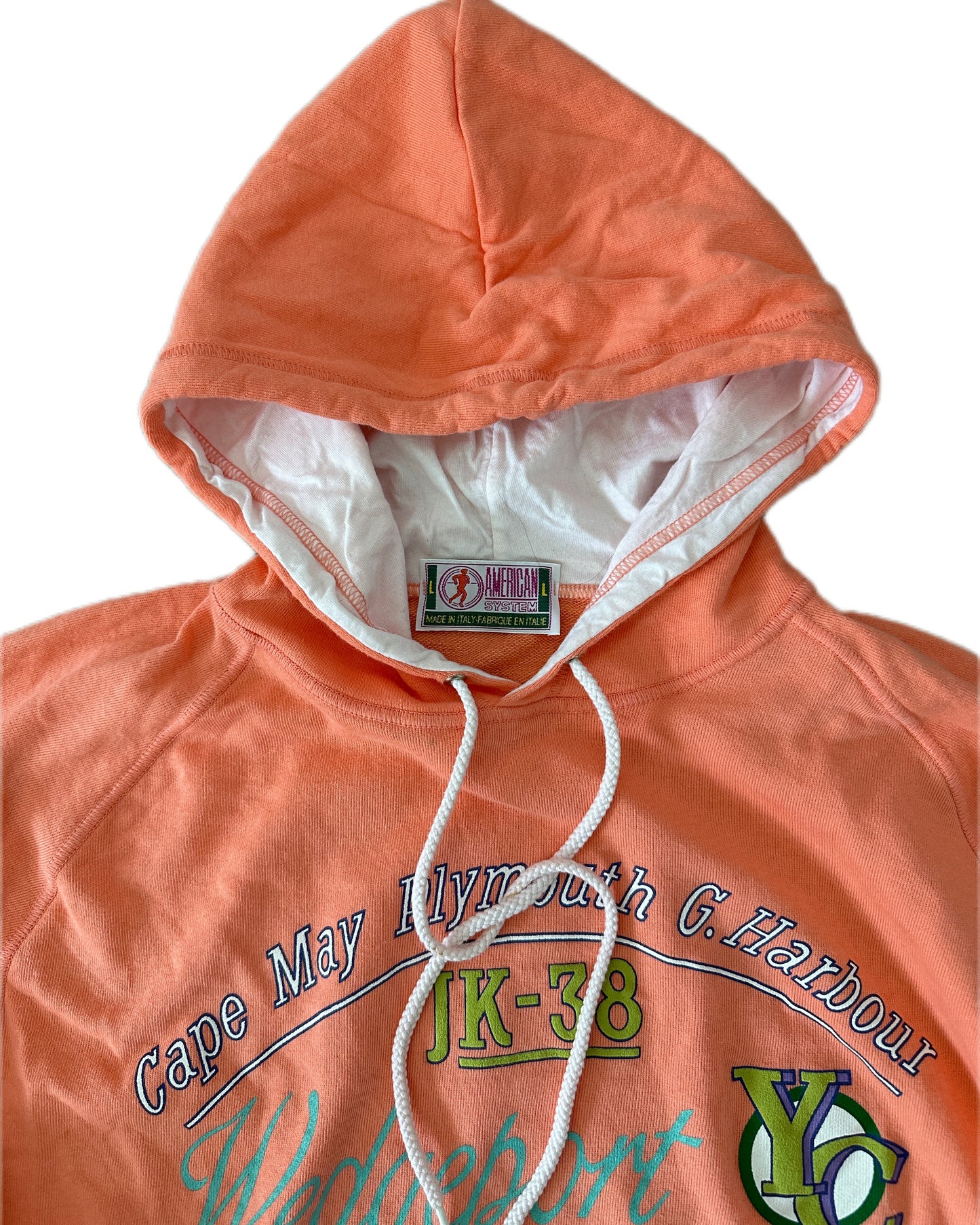 American System 1986 Hooded Sweatshirt - L - Made in Italy