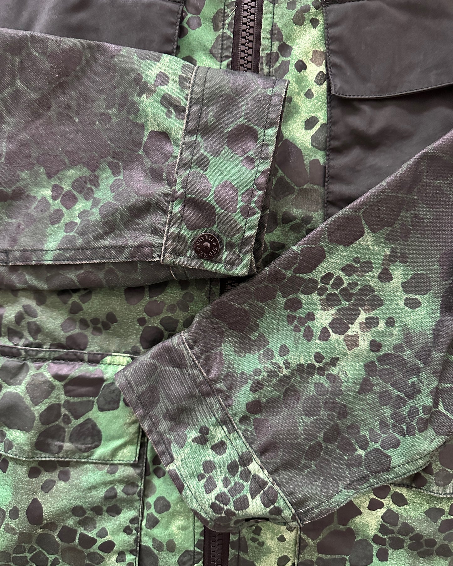 Stone Island 2018 Alligator Camo 50 Fili Jacket - L - Made in Italy