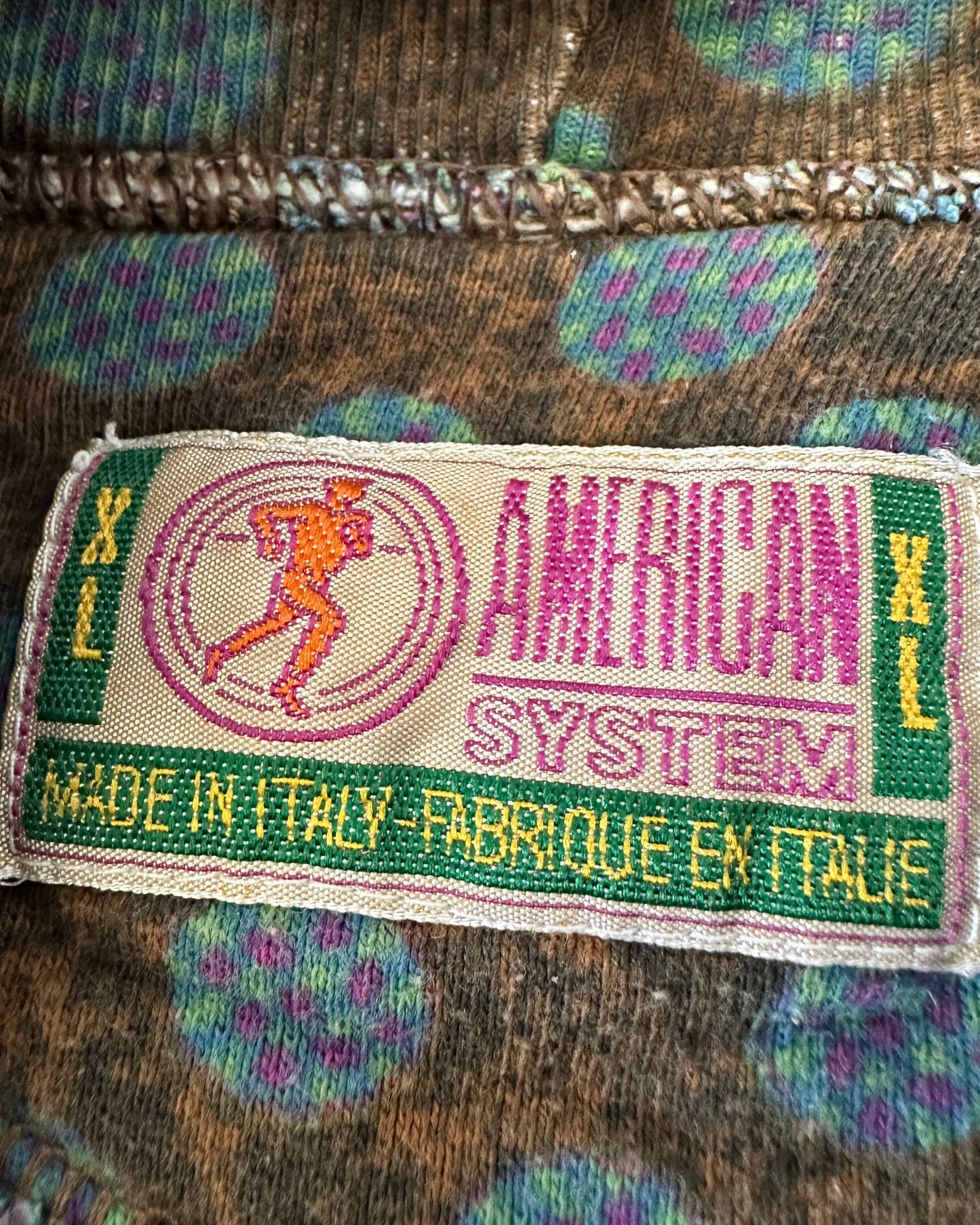 American System 1986 Vintage All Alaska Turtleneck Sweatshirt - XL - Made in Italy