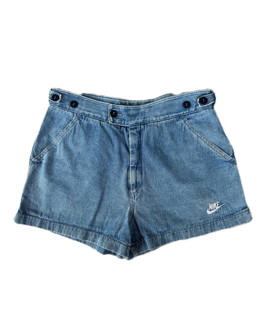 Nike Challenge Court 1988 Blue Denim Shorts - M - Made in Italy