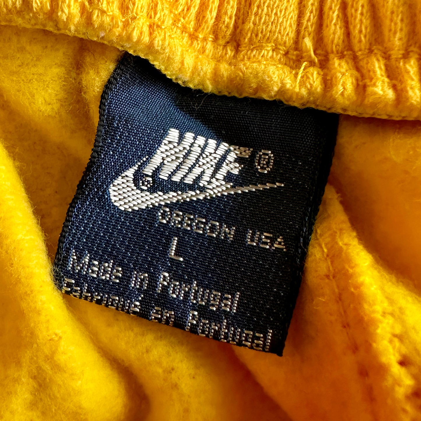 Nike Oregon 1986 Vintage USA Cotton Fleece Sweatpants - L - Made in Portugal