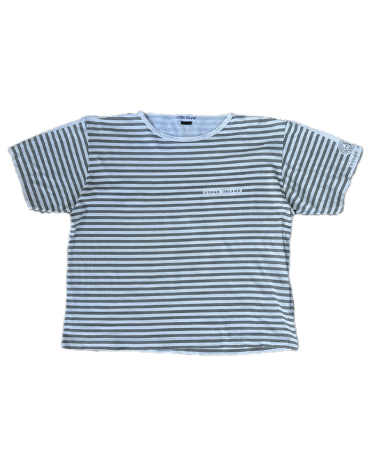 Stone Island 1997 Vintage Stripe T-Shirt - XXL - Made in Italy