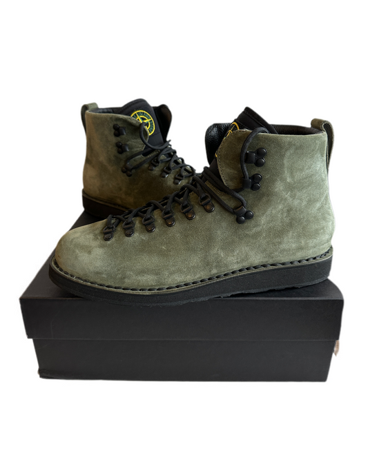 Stone Island Diemme 2024 Sage Suede Boots - 46 - Made in Italy