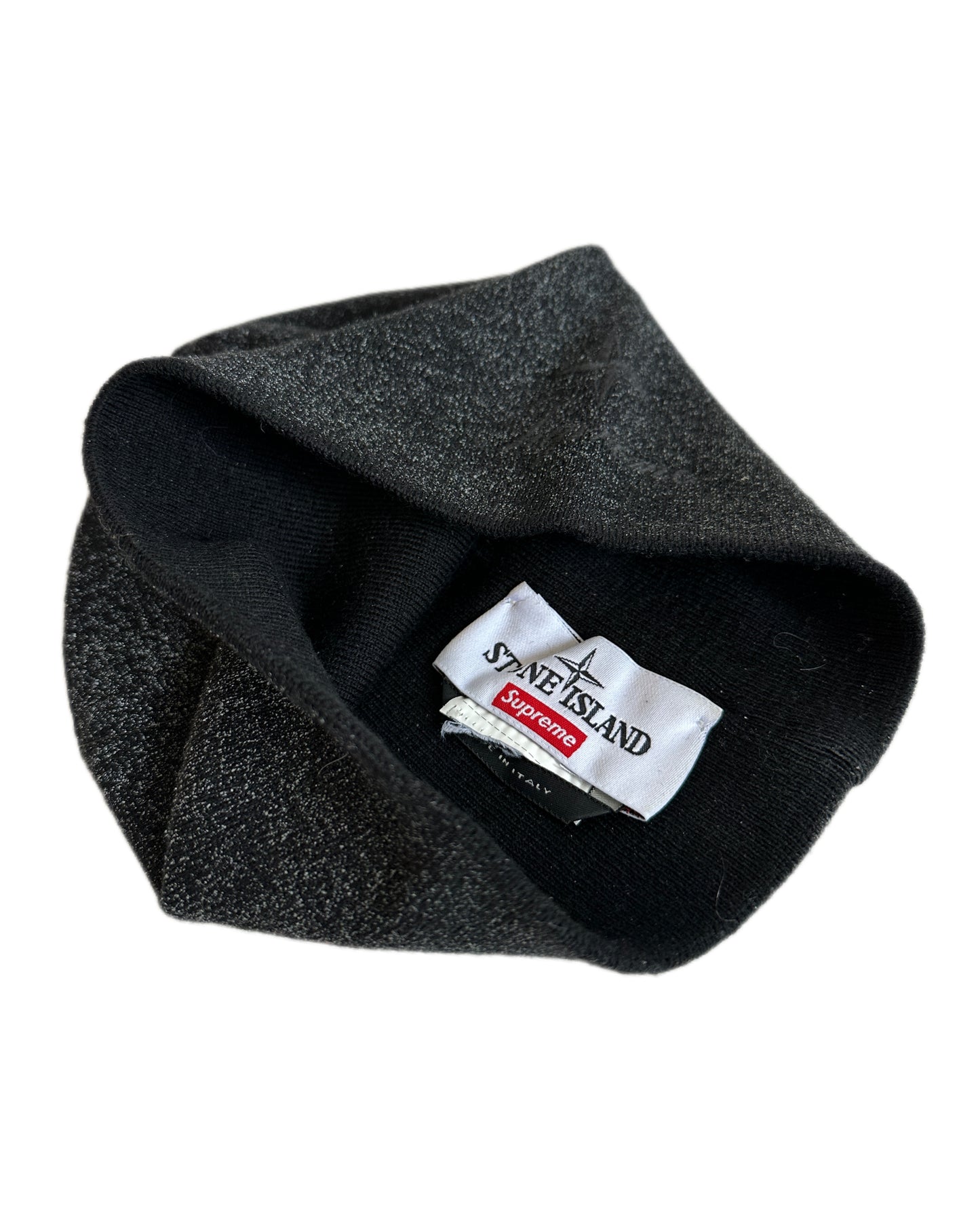 Stone Island x Supreme 2023 Sprayed Reflective Beanie - Onesize - Made in Italy